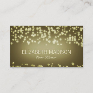 Elegante Confetti-Champagne-Blasen Visitenkarte