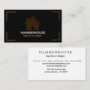 Élégante construction Carte de visite de HammerHou