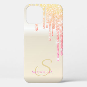 Elegante Coole Ombre Glitzer Tropfen Case-Mate iPhone Hülle