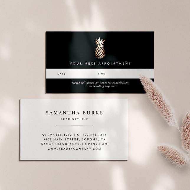 Elegante Copper Pineaper Termine Karten (Von Creator hochgeladen)