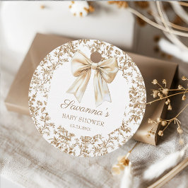 Elegante Coquette Bow Chinoiserie Vielen Dank Geschenkanhänger