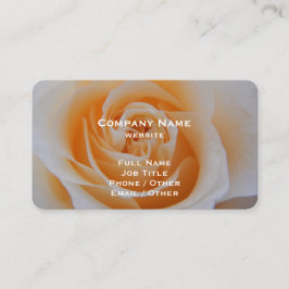 Elegante Coral Rose Business Card Visitenkarte