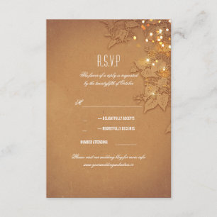 Élégante cordes éclatantes Mariage cartes RSVP