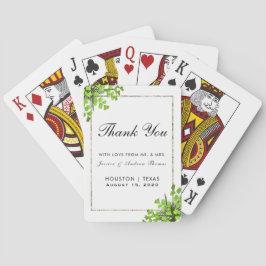 Elegante Corner Fern Dekoration Gastgeschenk Hochz Spielkarten