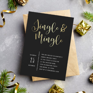 Elegante Corporate Jingle & Mingle-Party Einladung