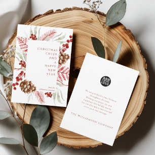 Elegante Corporate Logo-Grußkarte Einladung