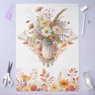 Elegante Cotattecore Fall Floral Bouquet Entdeckun Seidenpapier