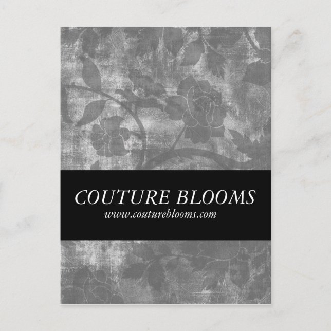 Elegante Couture Business Eröffnungskarte Einladungspostkarte (Vorderseite)