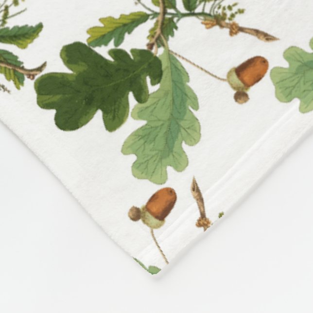 Élégante couverture en feuilles de chêne et en toi (Coin)