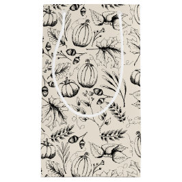Elegante Cram Herbst Harvest Pumpkins Herbstlaube Kleine Geschenktüte