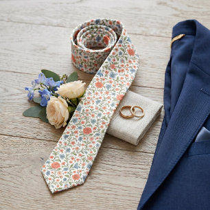 Élégante cravate avec motif floral chic