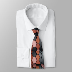 Elégante Cravate Brown et grise