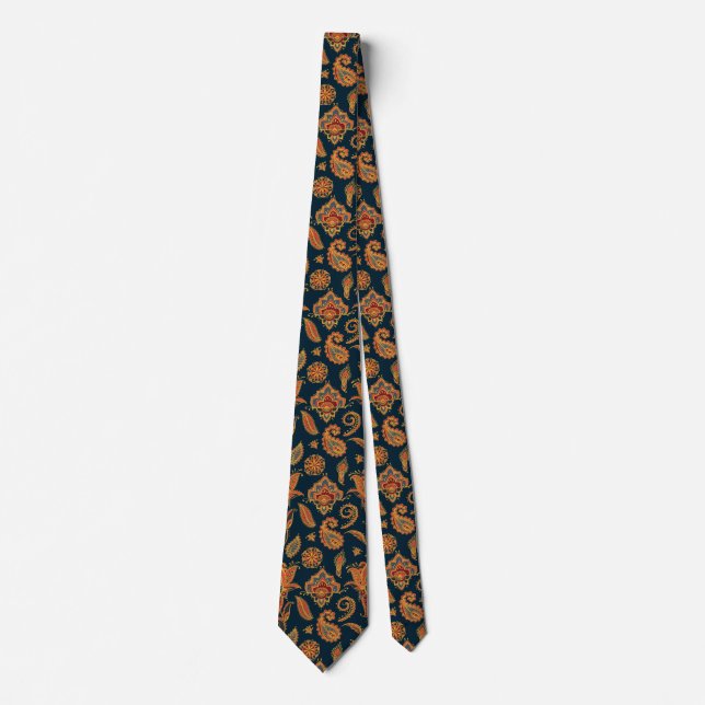 Élégante Cravate ethnique de Paisley (Devant)