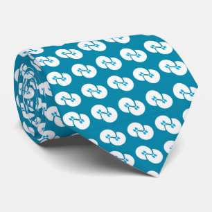 Élégante cravate turquoise