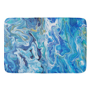 Elegante Crazy Lace Agate 6 - Ocean Blue Badematte