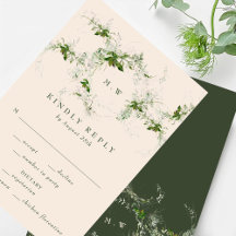 Elegante Cream Eucalyptus Wreath Monogram Wedding
