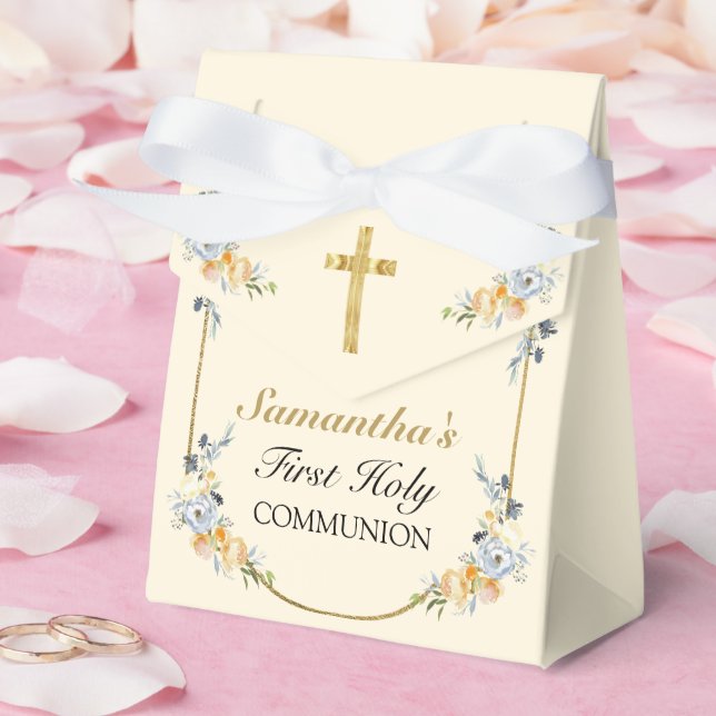 Elegante Cream Girls Floral 1. Geschenkschachtel (Hochzeit)