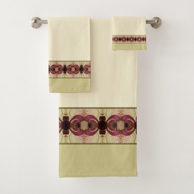 Elégante crème bordeaux et beige (En situation)