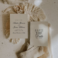 Elegante Creme-Schwarze Hochzeit im Stil des alten
