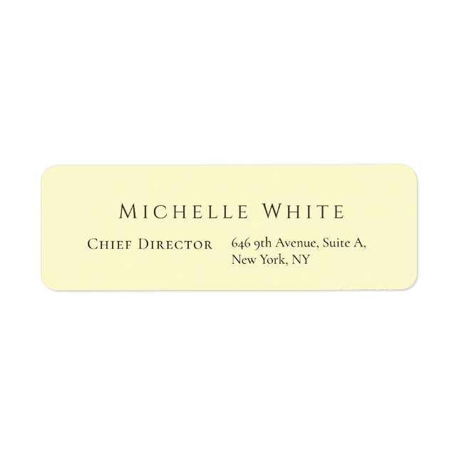 Elegante Cremefarbe, professionell, modern (Vorne)