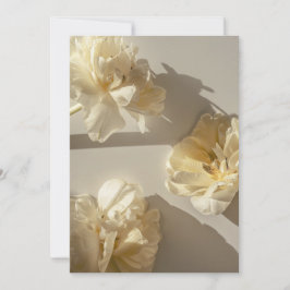Elegante cremefarbene Tulpen in warmem Licht, Dankeskarte