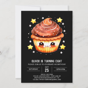 Elegante Cupcake Delight Muffin Geburtstag Einladung