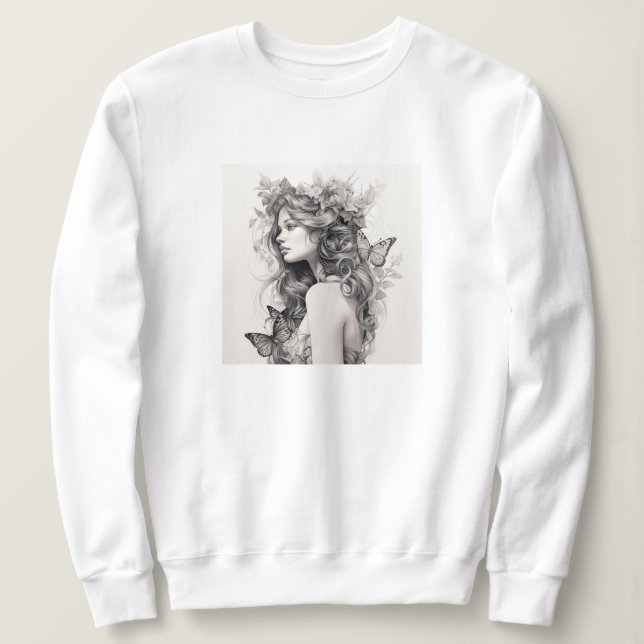 Elegante Custom Add Your Own Foto Geschenk für Wif Sweatshirt (Design vorne)