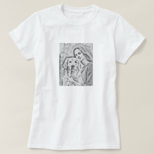 Elegante Custom Add Your Own Foto Geschenk für Wif T-Shirt