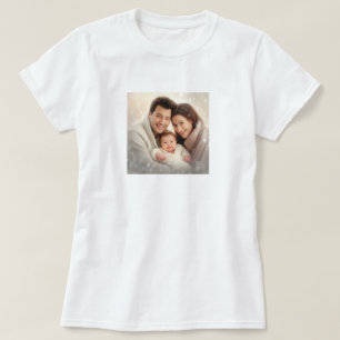 Elegante Custom Add Your Own Foto Geschenk für Wif T-Shirt