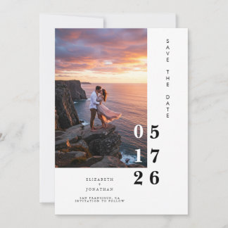 Elegante Custom Happy Classic Wedding Save The Date