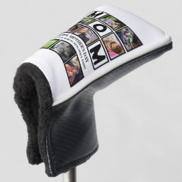 Elegante Custom Happy Mütter Tag 9 FotoCollage Golf Headcover