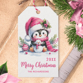 Elegante Custom Merina Weihnachten Pink Niedlich P Geschenkanhänger