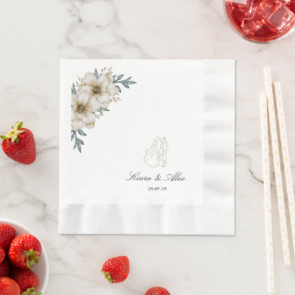 Elegante Custom Wedding Napkins - Personalisiert Serviette