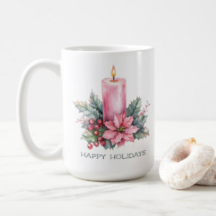 Elegante CUSTOM Weihnachtskerze im Wasser Kaffeetasse