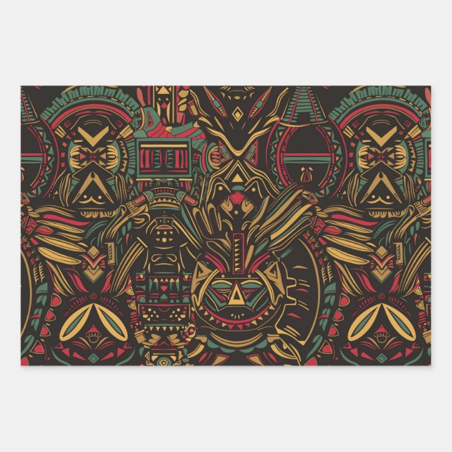 Elegante Cyan "Verbotene Keywords nicht verwendet" Geschenkpapier Set (Vorderseite)