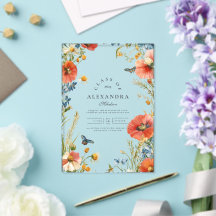 Elegante Dainty Wildblumen Graduation Party