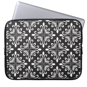 Elegante Damask: Blumenmuseum Laptopschutzhülle