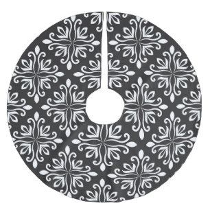Elegante Damask: Blumenmuseum Polyester Weihnachtsbaumdecke