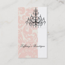 Elegante Damask Fashion Boutique Business Card
