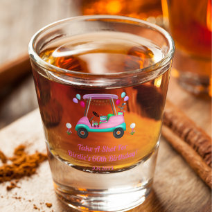 Elegante Damen-Golfparty-Wagen Geburtstag Schnapsglas