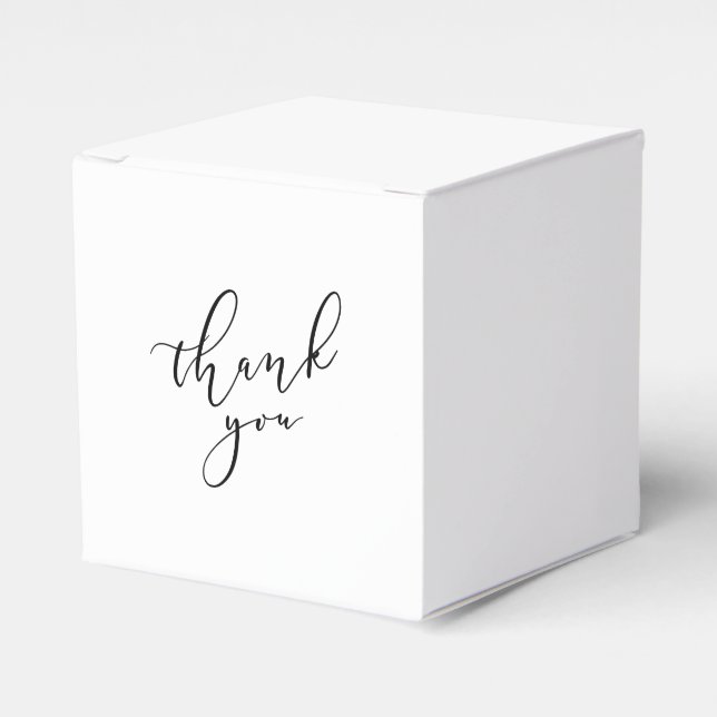 Elegante Dankeschön Gastgeschenk Hochzeit Box Geschenkschachtel (Vorderseite)