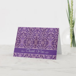 Elegante Dankeschön-Karte in Violet, General Danke