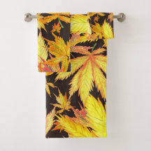 Elégante décoration feuille jaune accrocheuse