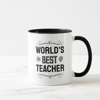Elegante Definition Weltbester Lehrer Schwarz Tasse