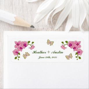 Elegante Delikate Lila Orchideen Bohemisch Botanis