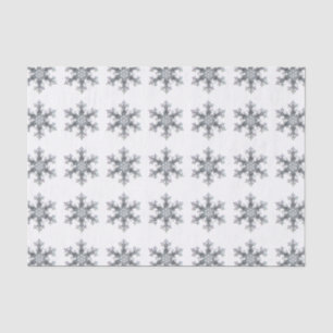Elegante, delikate Schneeflocken Seidenpapier