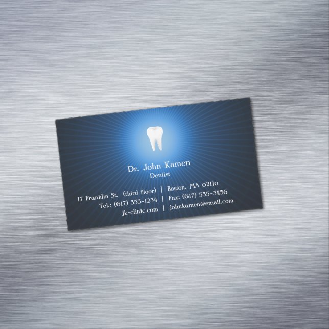 Elegante Dental Business Card Magnetische Visitenkarte (Beispiel)