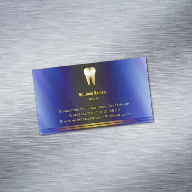 Elegante Dental Business Card Magnetische Visitenkarte (Beispiel)