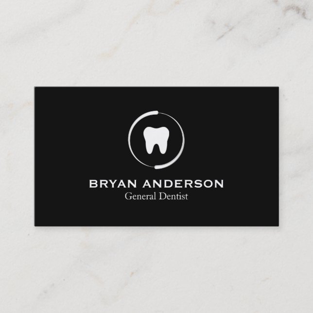 Elegante Dental Business Card Visitenkarte (Vorderseite)