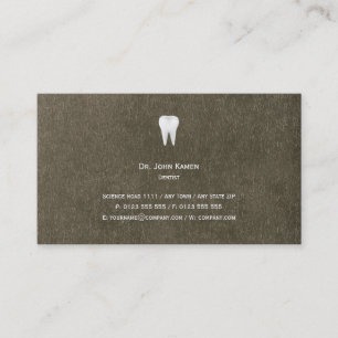 Elegante Dental Metallic Business Card Visitenkarte
